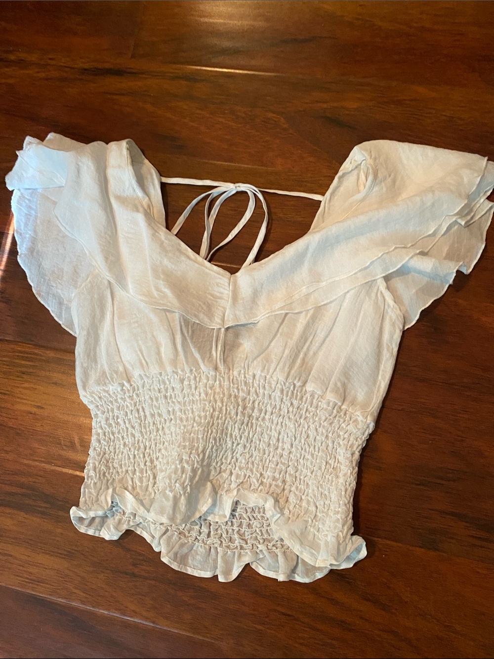 H&M Ruffle Flutter Top
